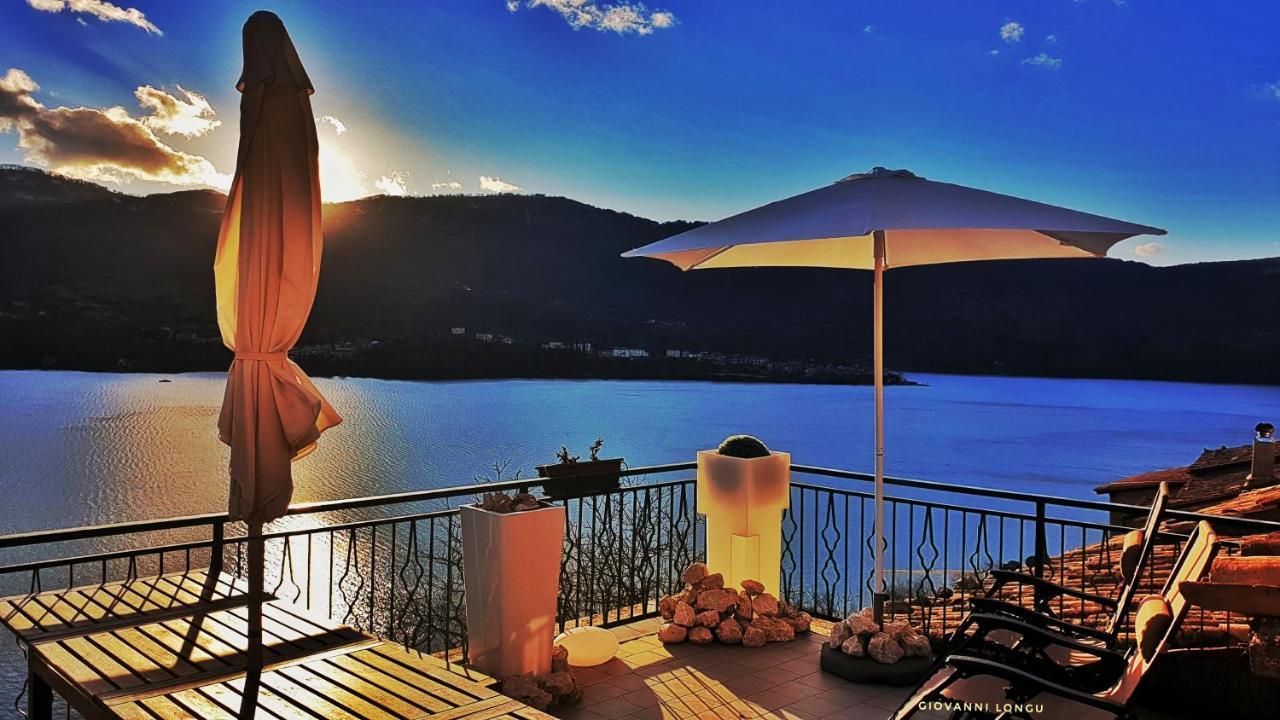 La Terrazza Sul Lago Turano Castel di Tora Exterior foto